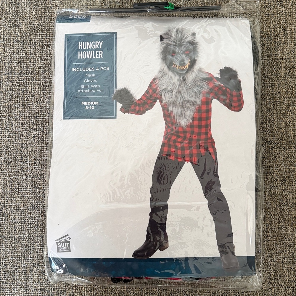 Hungry Howler Costume with Mask and Gloves